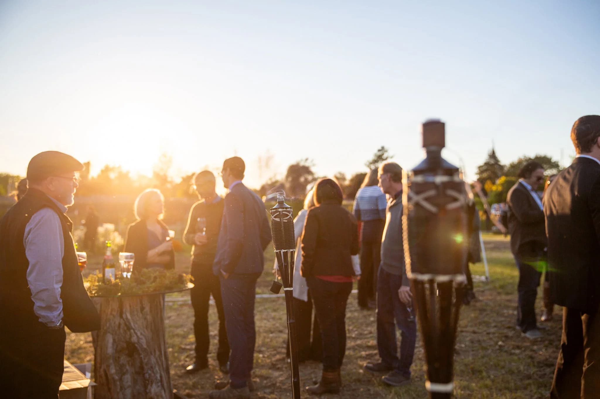 Outdoor gathering at Fernwood Hills